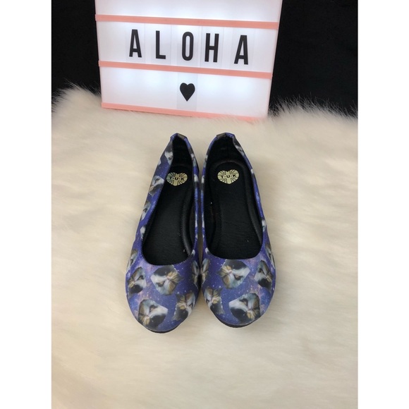Shoes - Galaxy cats flats